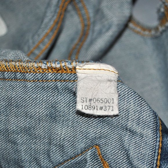 Vintage Express Bleus Jean Vest Size Medium 90s Y2K - Picture 4 of 9